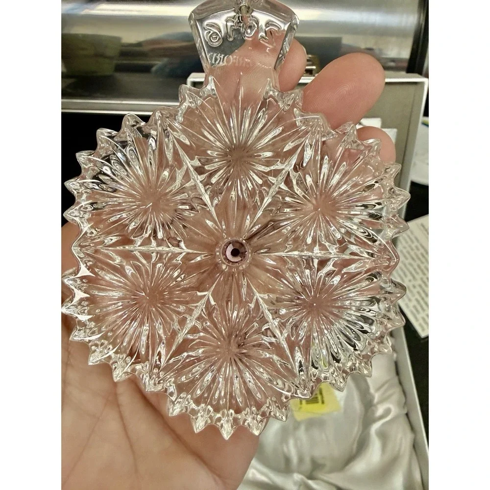 Waterford Crystal 2016 Snowflake Wishes Serenity Lavender Christmas Ornament